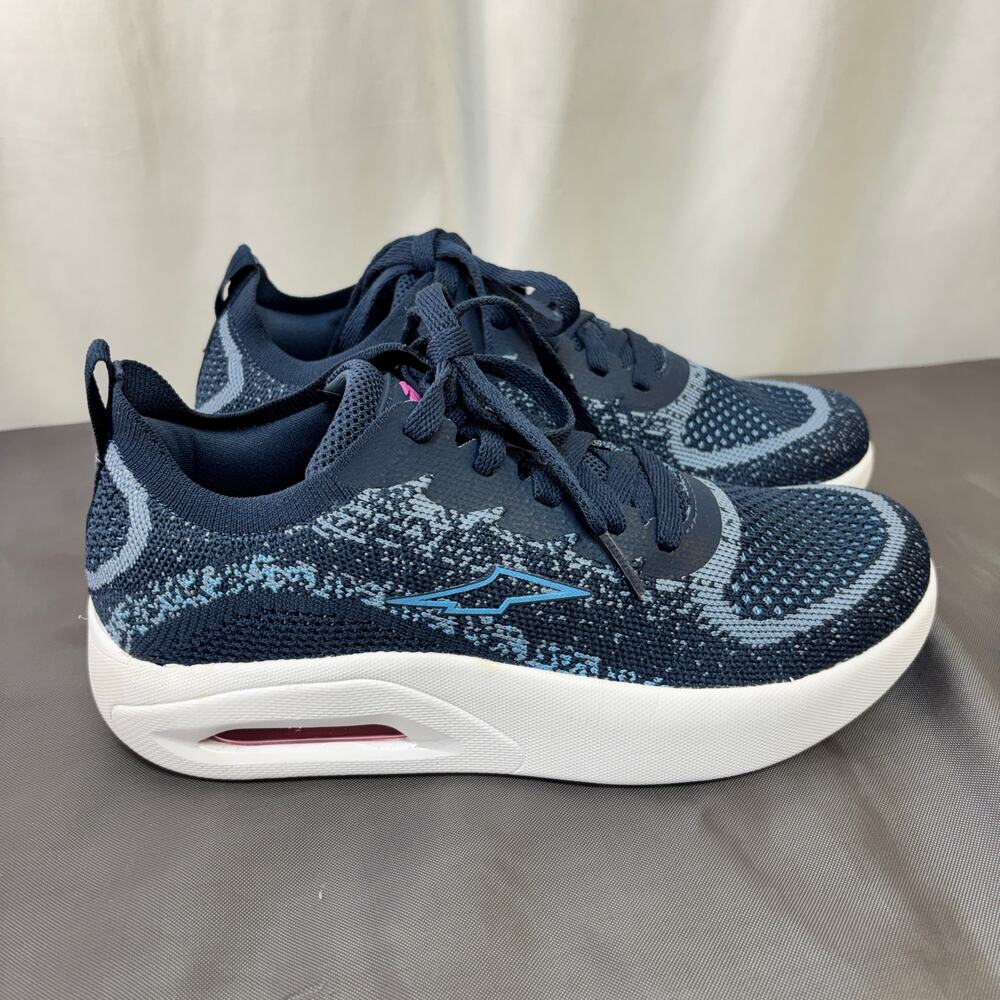 AVIA Womens Sz 8 Sneakers Low Top Odor Control Blue LaceUp Synthetic WMAV44AC015